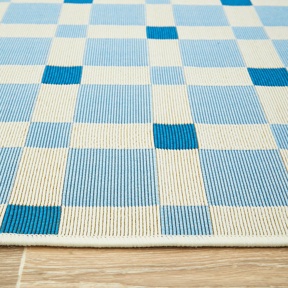 Verona Tito Blue Runner Rug Rug Culture