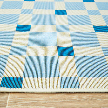 Verona Tito Blue Runner Rug Rug Culture