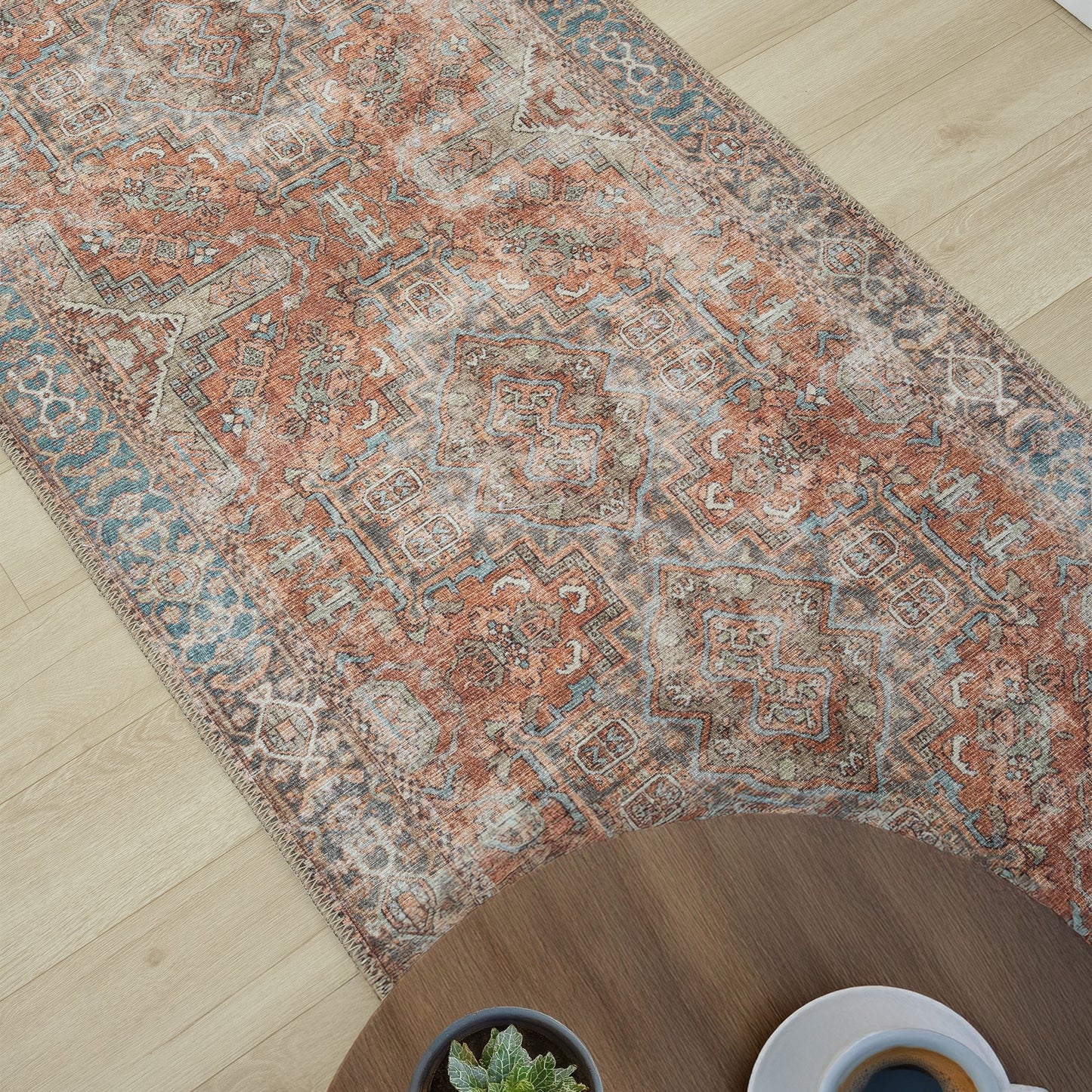 Vintage 741 Terra Hallway Runner Saray Rugs