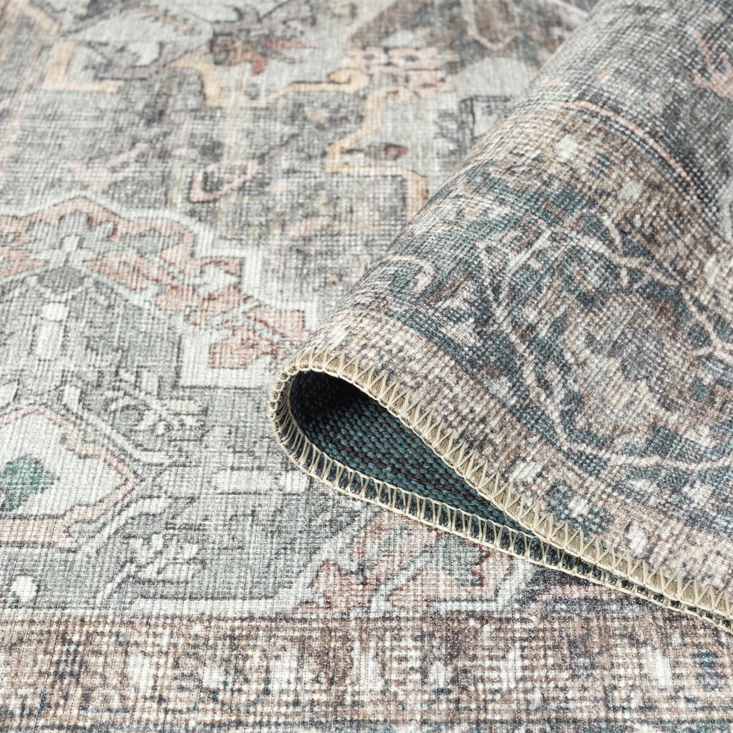 Vintage 743 Slate Hallway Runner Saray Rugs