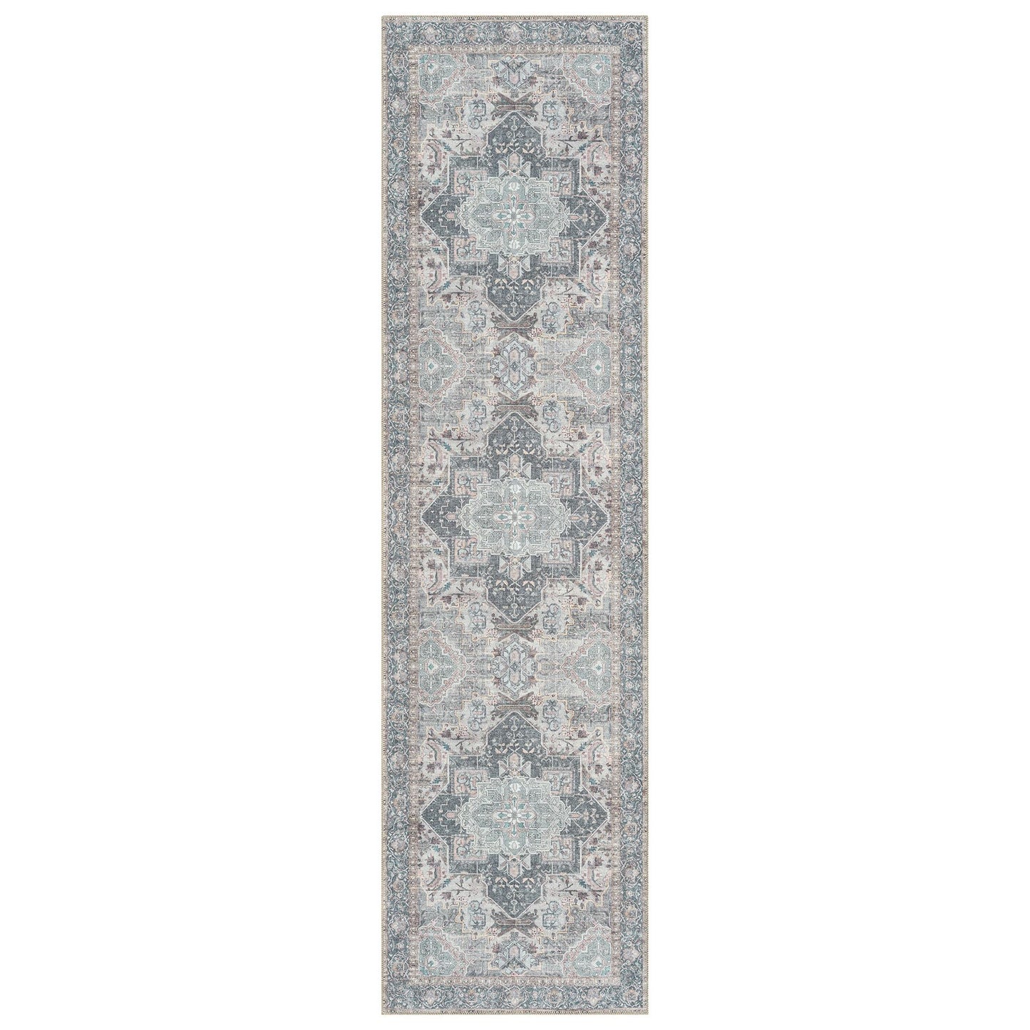 Vintage 743 Slate Hallway Runner Saray Rugs