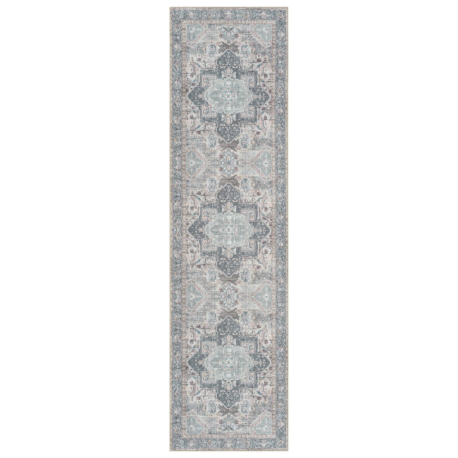 Vintage 743 Slate Hallway Runner Saray Rugs