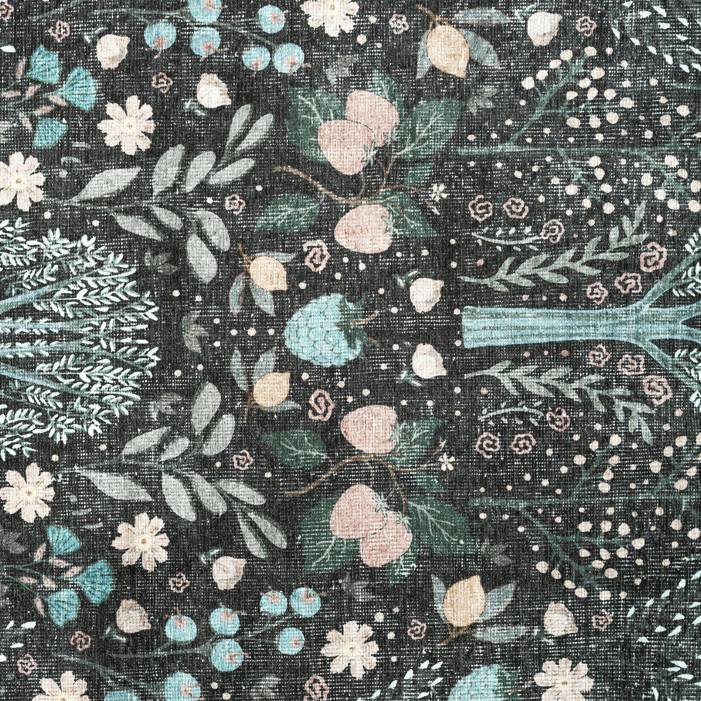 Vintage 747 Charcoal Hallway Runner Saray Rugs