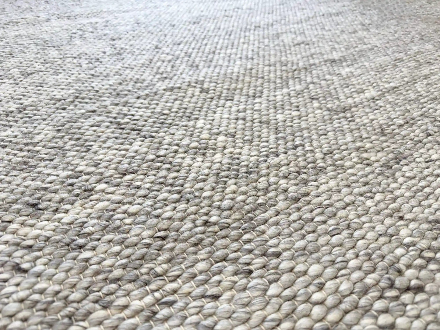 Essence Minimal Wool Weave Grey Rug The Rug Co