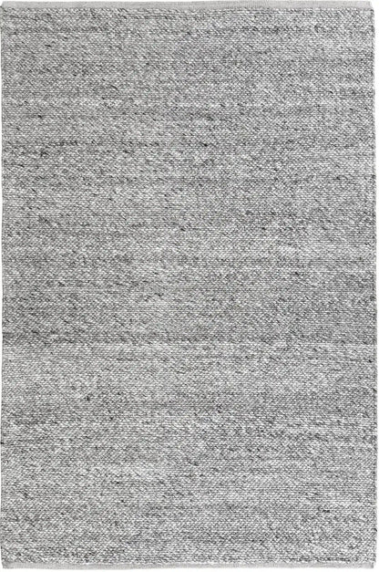Essence Minimal Wool Weave Grey Rug The Rug Co