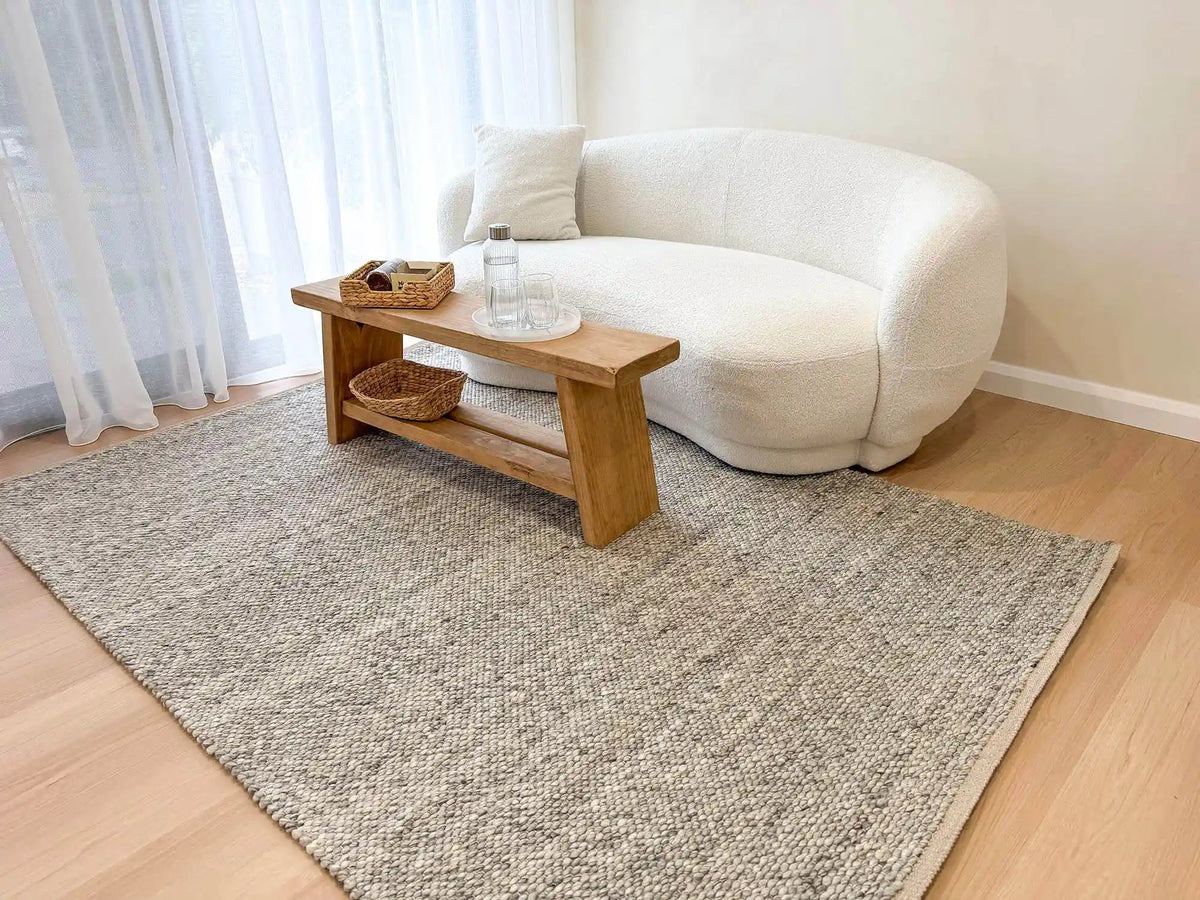 Buy Best Quality Essence Minimal Wool Weave Grey Rug Rugs at Star Rugs