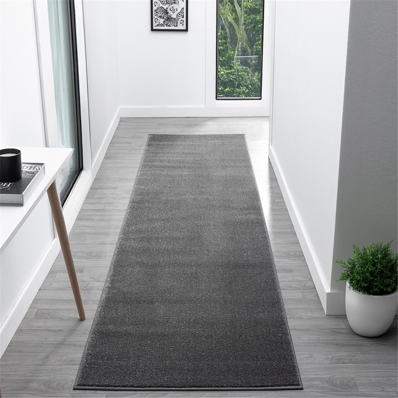 Europa 1000 Dk.Grey Hallway Runner