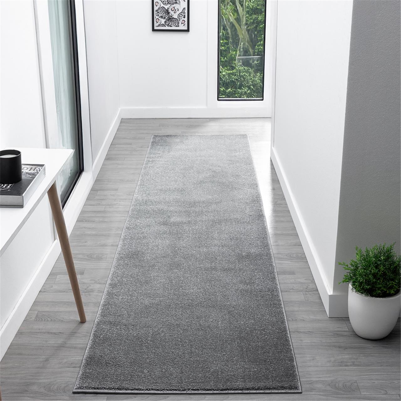 Europa 1000 Grey Hallway Runner