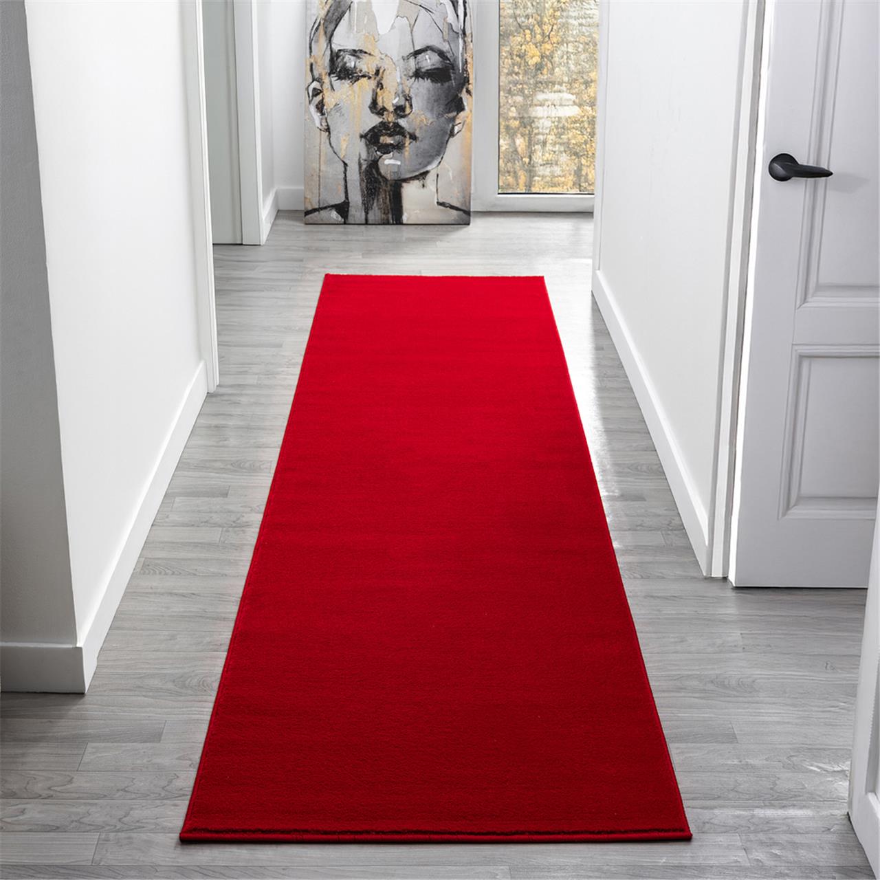 Europa 1000 Red Hallway Runner