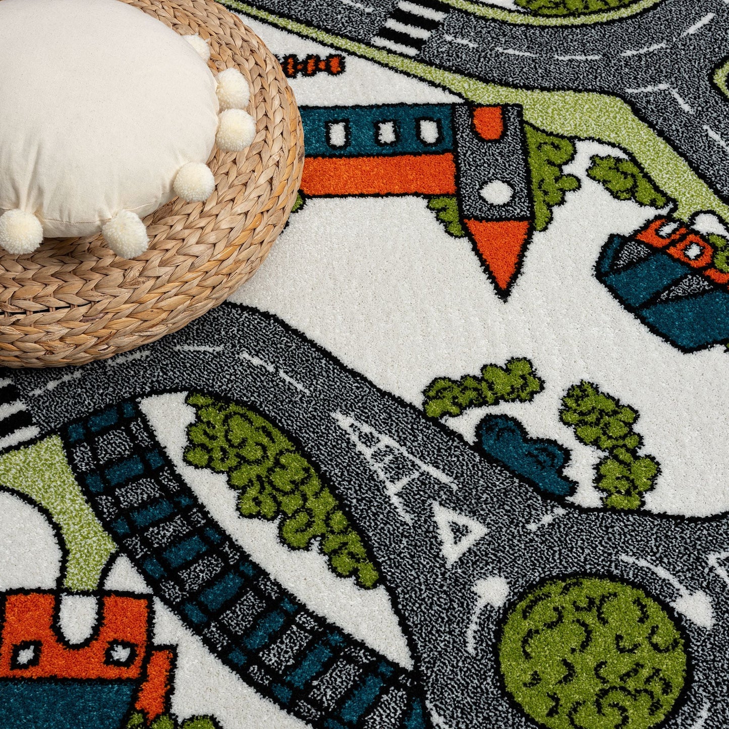 Kidsville 575 Cream Round Saray Rugs