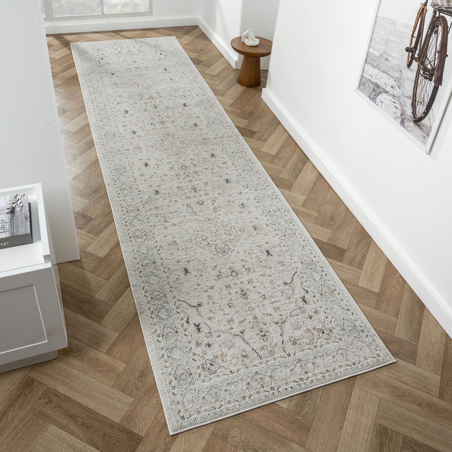 Elfida 467 Stone Runner Rug
