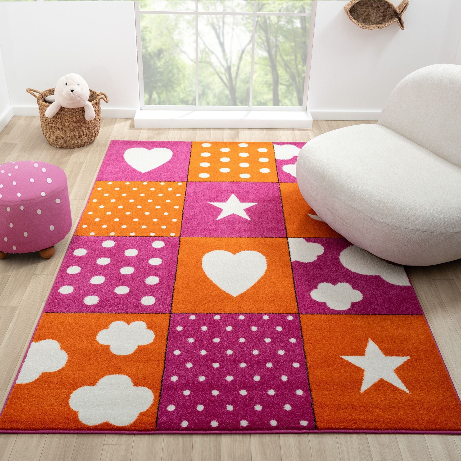 Kidsville 573 Pink Saray Rugs