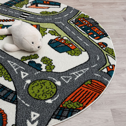 Kidsville 575 Cream Round Saray Rugs