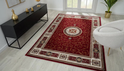 Oriental 511 Red Traditional Rug | Classic Elegance for Your Home