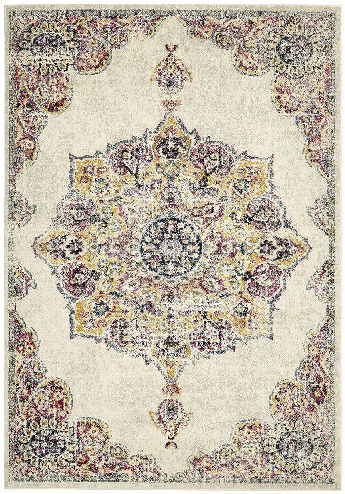 Admire 864 Bone Rug, Bohemian Designer Rugs Sydney, 100% Polypropylene, Power loomed Rugs Unitex