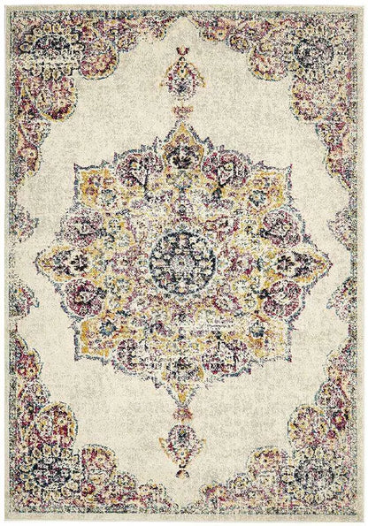 Admire 864 Bone Rug, Bohemian Designer Rugs Sydney, 100% Polypropylene, Power loomed Rugs Unitex