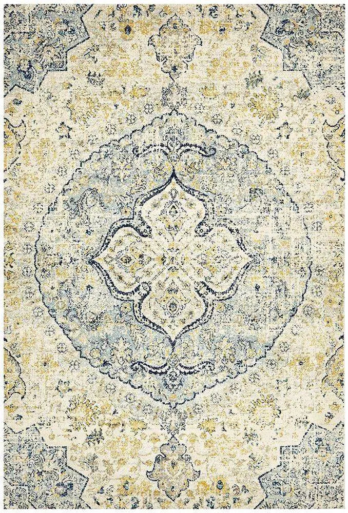 Admire 867 SKY Round Rug, 100% Polypropylene Rugs, Non shed pile Rugs Unitex