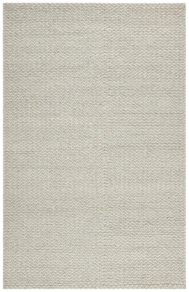 Afroza 320 Silver Wool and Viscose Rug Unitex