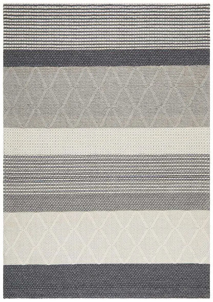 Afroza 324 Silver Wool and Viscose Rug Unitex
