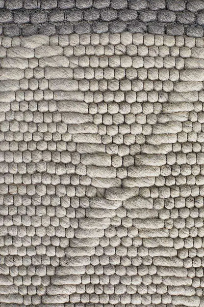 Afroza 324 Silver Wool and Viscose Rug Unitex