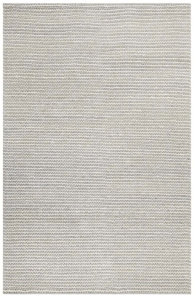 Afroza 327 White Wool and Viscose Rug Unitex