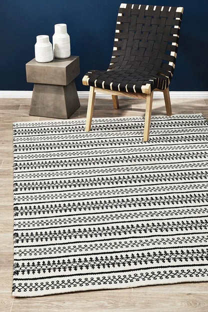 Afroza 328 White Wool  Rug Unitex
