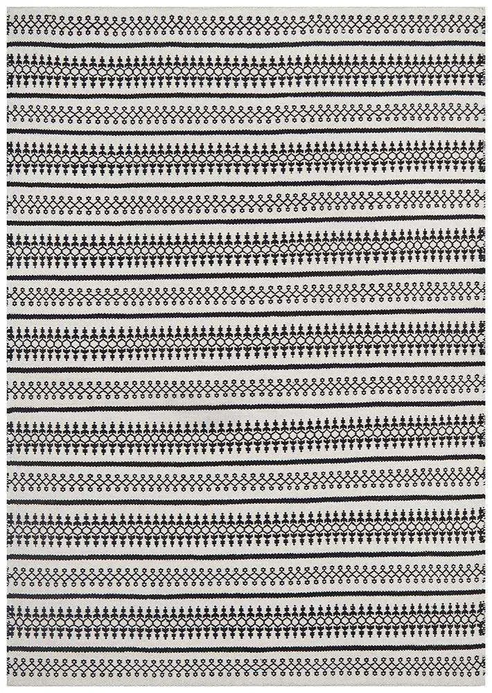 Afroza 328 White Wool  Rug Unitex