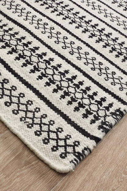 Afroza 328 White Wool  Rug Unitex