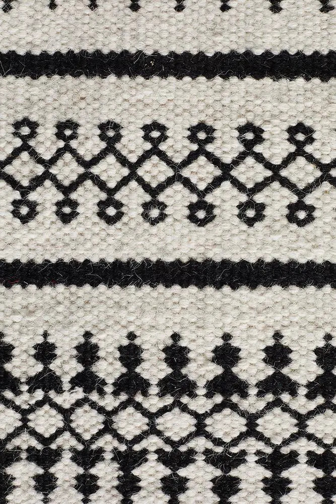 Afroza 328 White Wool  Rug Unitex