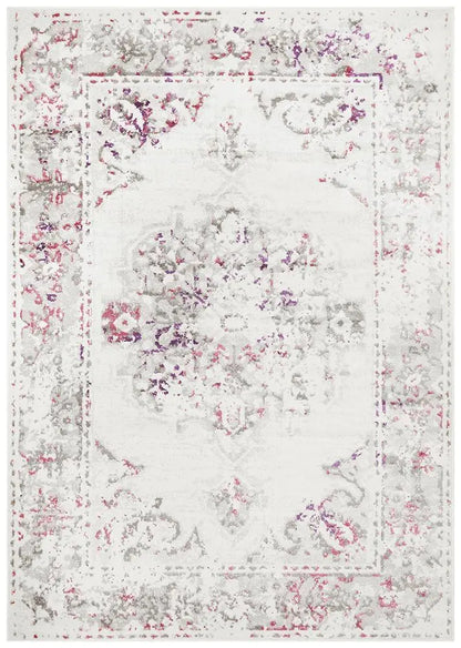 Alexa Transitional Rug White Pink Grey, Living room Rugs, Home Decor Rugs,  Traditional Design Rugs Rug Culture