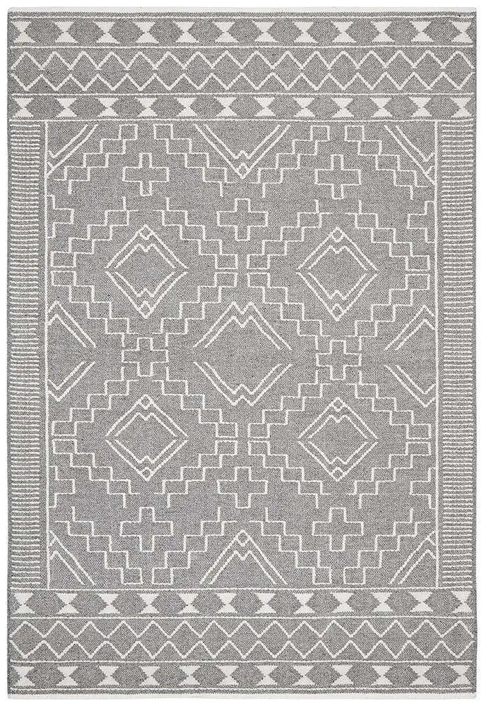 Amber 802 Grey Wool Rug, 100 % Wool Rugs, HAND LOOMED Rugs Unitex