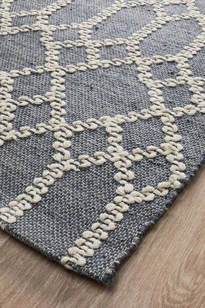 Amber 805 Blue Natural Rug Unitex