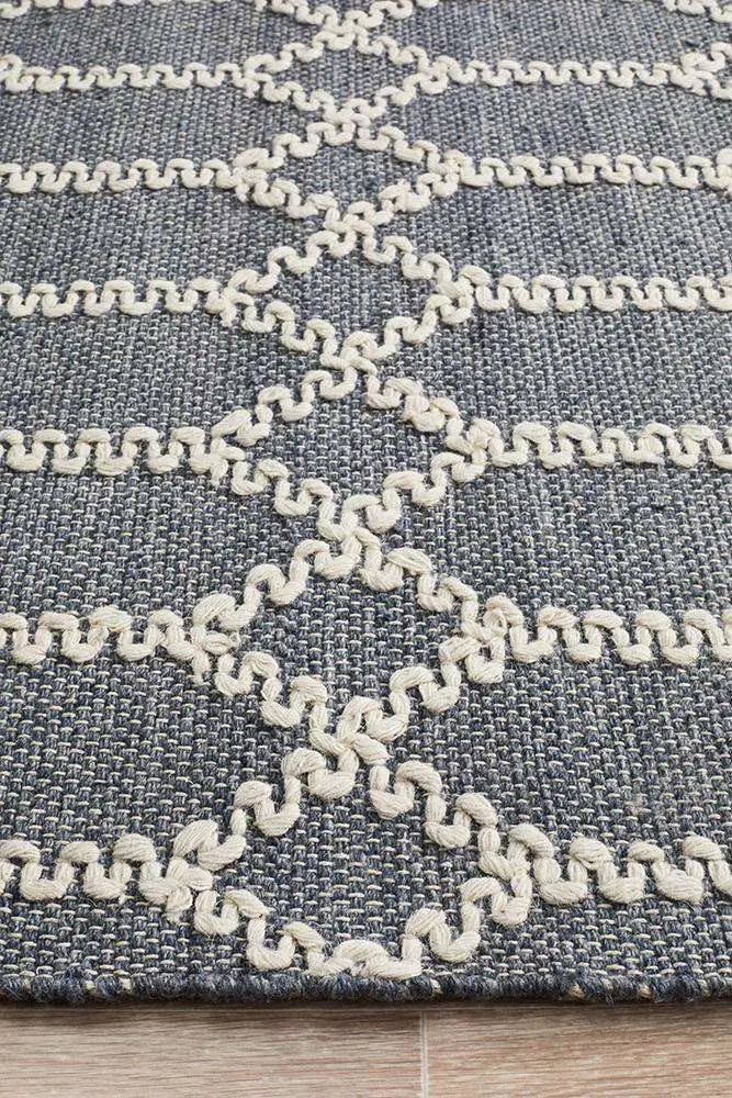 Amber 805 Blue Natural Rug Unitex