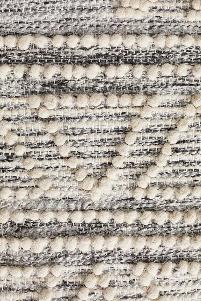Amber 806 SILVER WOOL RUG Unitex