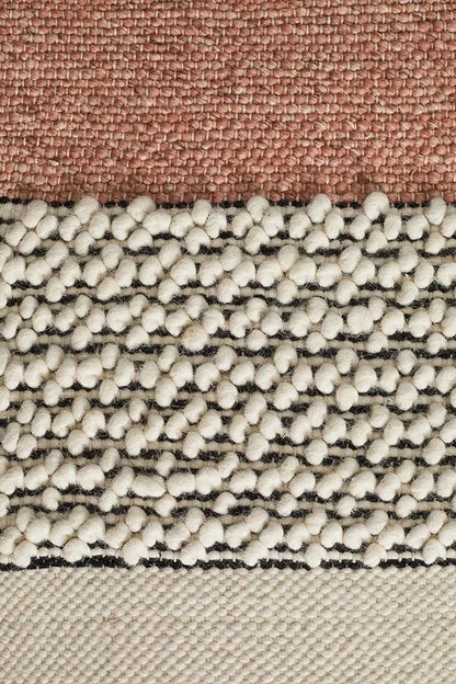 Amber 809 Peach Natural Rug, Modern Rugs, HAND LOOMED Rugs Unitex