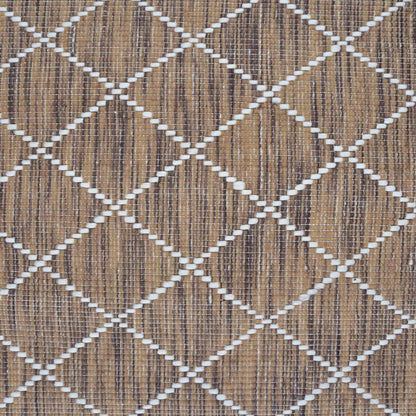 Argine Cross Brown Wool Rug The Rug Co