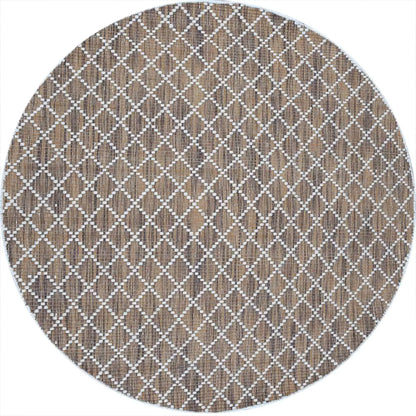 Argine Cross Brown Wool Rug The Rug Co