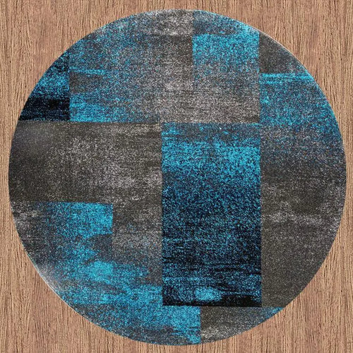 Avoca Collection 444 Blue Round Rugs Saray Rugs