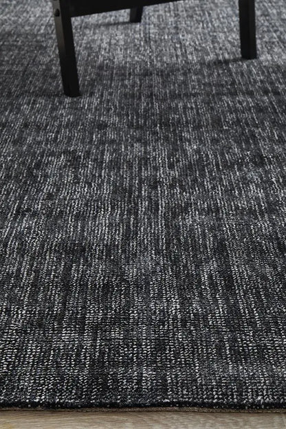 Azra Black Hand Loomed Rug RUG CULTURE