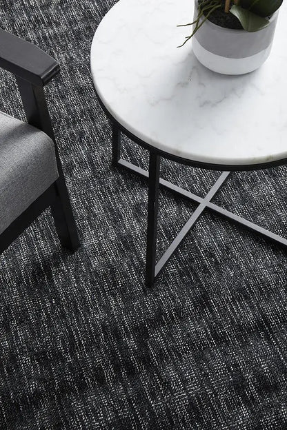 Azra Black Hand Loomed Rug RUG CULTURE