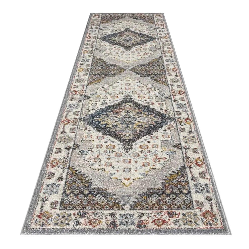 Bella 2304 Grey Hallway Runner Saray Rugs