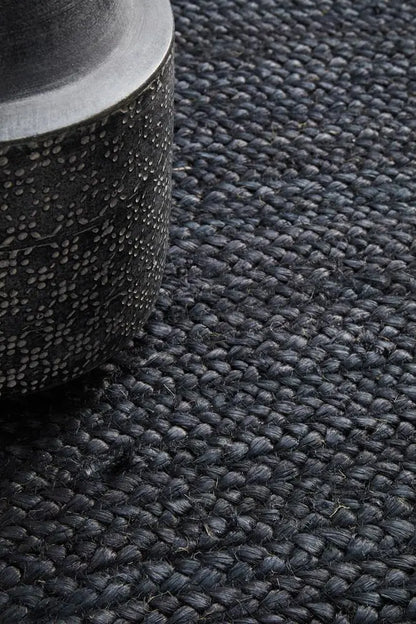 Bondi Natural Black Jute Rug RUG CULTURE