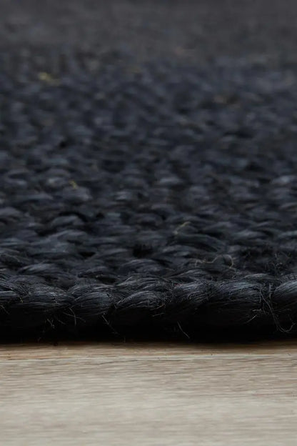 Bondi Natural Black Oval Jute Rug RUG CULTURE