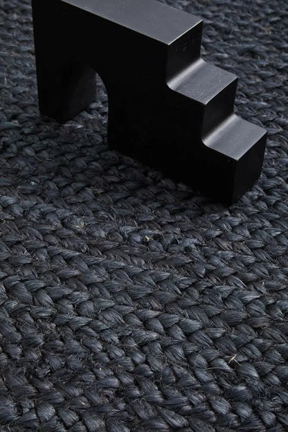 Bondi Natural Black Oval Jute Rug RUG CULTURE