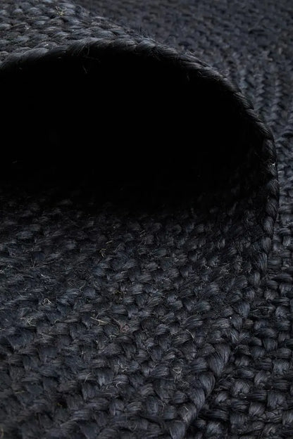 Bondi Natural Black Oval Jute Rug RUG CULTURE
