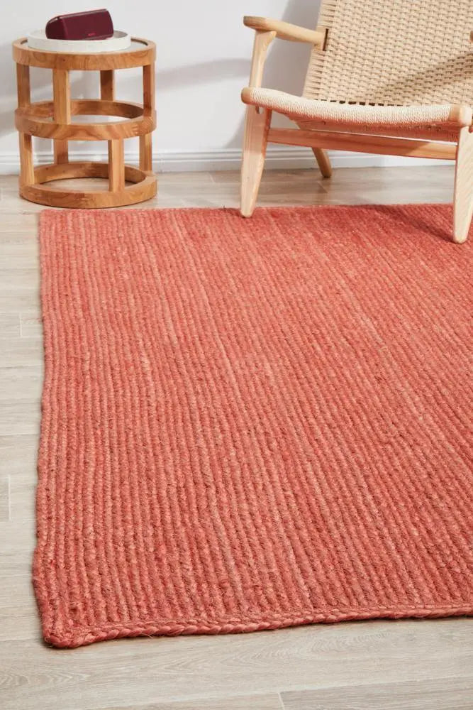 Bondi Terracotta Jute Rug RUG CULTURE