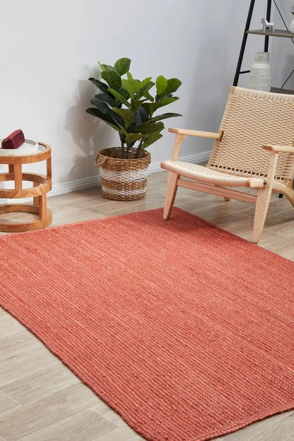 Bondi Terracotta Jute Rug RUG CULTURE