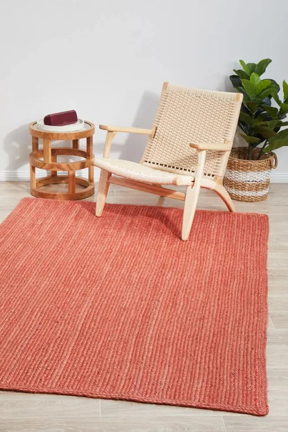 Bondi Terracotta Jute Rug RUG CULTURE