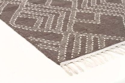 Bonita 739 Grey Wool and Viscose Rug Unitex