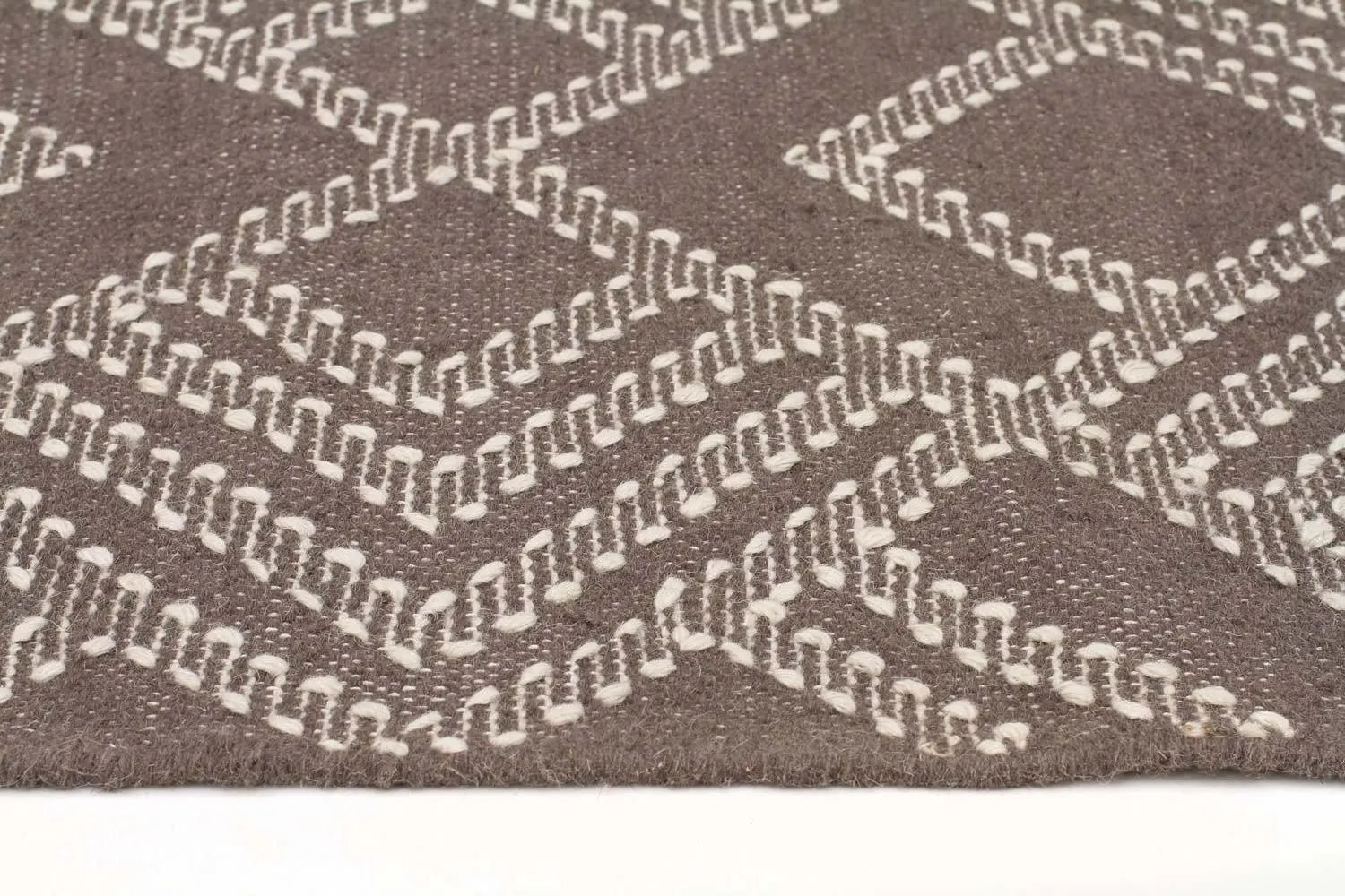 Bonita 739 Grey Wool and Viscose Rug Unitex